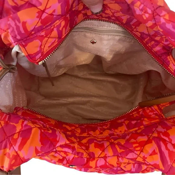 KATE SPADE Quilted Nylon Top Handle / Shoulder Bag w Storybook Lining - Picture 10 of 13